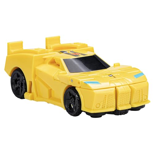 Transformers Figuras EarthSpark - Figura de Bumblebee de 10 cm - Cambiador de 1 Paso con Giro - Figuras Robot para niños y niñas a Partir de 6 años