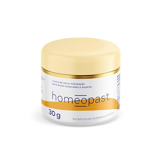 homeopast Ultra Hidratação 30g - Creme Intensivo para Pés Rachados, Ressecamento e Fissuras