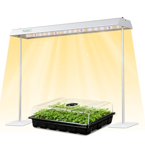 Niello Lampada per Piante con Supporto, 60W Lampada Coltivazione Indoor