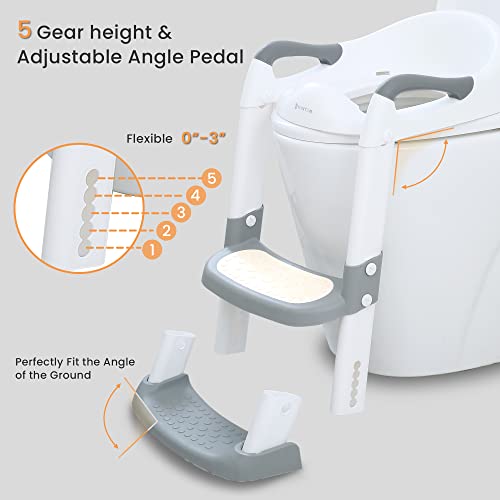 Jassone JS-POTTYSEAT-GREY ® Potty Training Seat, Toddler Step Stool, 2 In 1 Potty Training Toilet thumb #4
