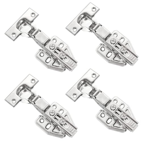 Pack of 4 ScrewOn Hinges with Spring Hinges Door Hinge Screws