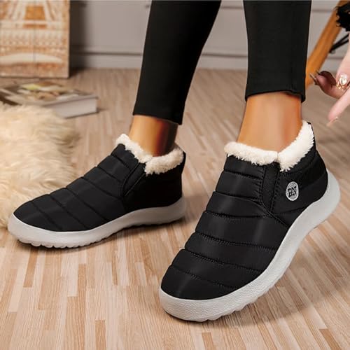 Kapley Vyral Waterproof Winter Boots, Fur Lined Outdoor Anti-slip Waterproof Comfortable Short Boot Comfortable Warm Shoes 7