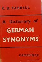 A Dictionary of German Synonyms B000IOUSN2 Book Cover