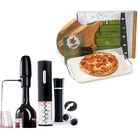 5 PCS Pizza Making Set and Electric Wine Acccessories Bundle Cover