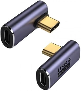Genel L Type-C  evirici USB4 40 Gbps 90 Derece Dik Type-C  evirici 1 Adet