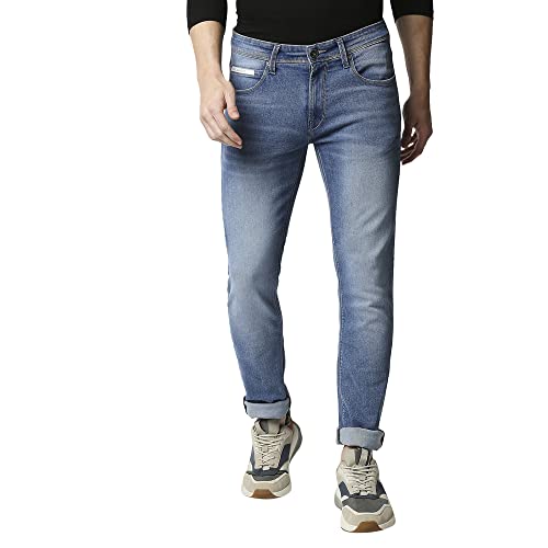 Image of Pepe Jeans Men's Vapour Slim Fit Mid Waist Lightly Washed Jeans