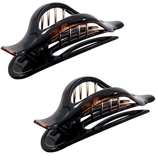 Camila Paris CP2372 2PK French Hair Clips for Women, 4.75" Large Claw Clip