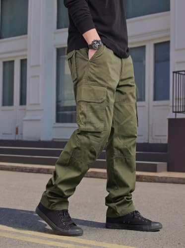 Image of Amazon Brand - INKAST Men Multi-Pocket Cargo Pants Casual Fit Trousers Stylish Cargo Trousers