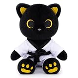 MUFEIRUO Taekwondo Black Cat Plush Toy