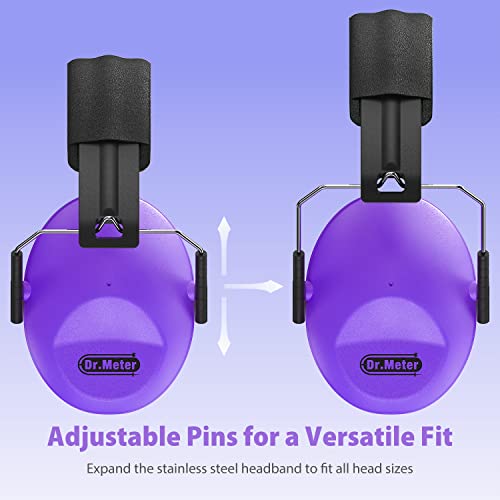 image for Dr.meter Ear Muffs for Noise Reduction: EM100 SNR27.4 Kids Ear Protect
