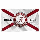 Alabama Crimson Tide State of Alabama Roll Tide Large Outdoor Banner Flag