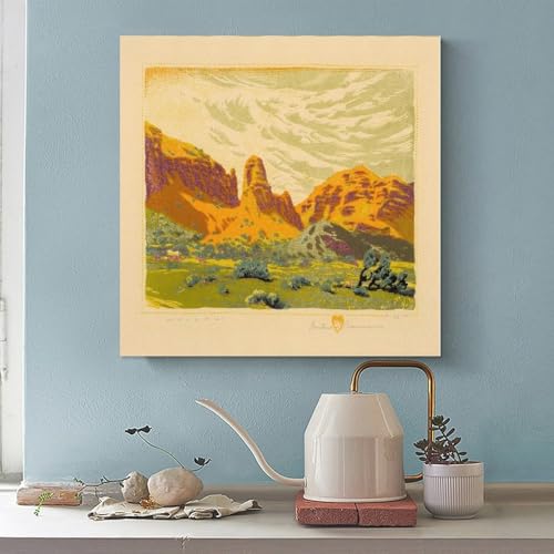 Impression sur toile Malapai Gustave Baumann habiller un mur vide - 2