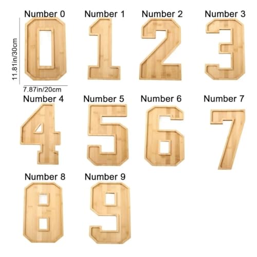 Planche à charcuterie créative numéro 3 en bois pour fêter un anniversaire - 6
