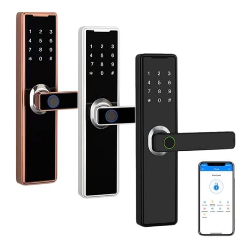 Serrure Connectée sans Clé pour Éviter les Blocages : Clavier Tactile Bluetooth Silver