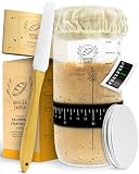 KRUSTENZAUBER Sauerteig Starter Set mit 600ml Gärglas für eigenen Sauerteig