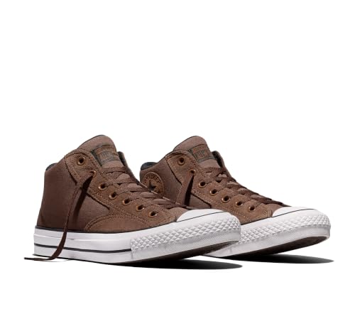 Image of Converse, Unisex, Chuck Taylor All Star Malden Street Mid Top Sneakers, Heavy Duty Brown /Black /White, Men's 12, Women's 14 Medium