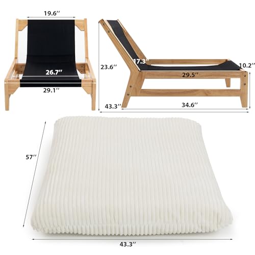 Sillón Plegable Oversized Blanco miniatura 3