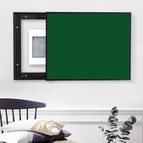 Cache compteur électrique 60x50cm avec porte coulissante style E - 2