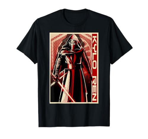 Star Wars The Force Awakens Kylo Ren Red Poster Portrait T-Shirt