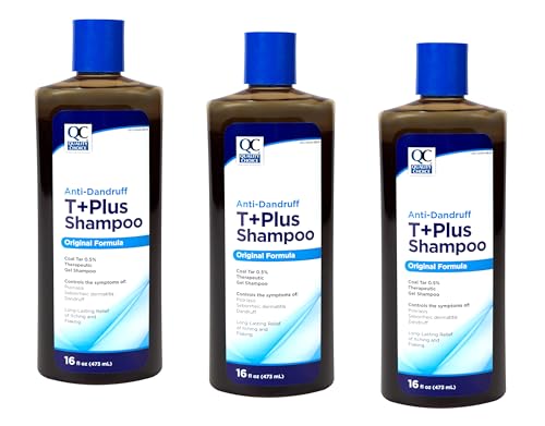 Quality Choice Shampoo Therapeutic T-Gel 16 Ounces, Pack of 3