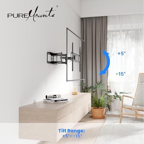 Support TV mural inclinable pour salon et chambre écran 32 à 70 pouces