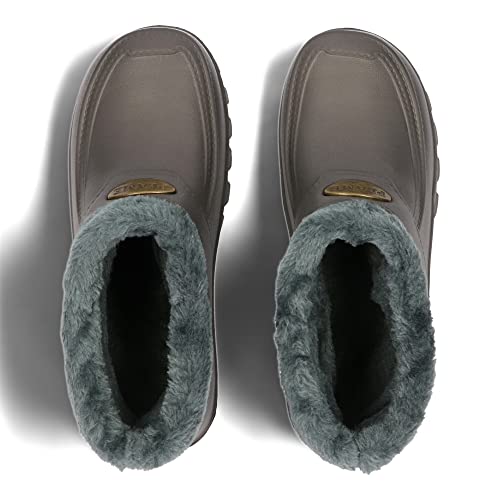 PLAME Gefütterte Gummistiefel für Herren und Damen - EVA Stiefel, Warme Regenstiefel, 36-46 EU (Graphite, 42)