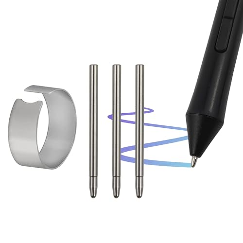 3X Alliage Pointes de Remplacement pour One by Wacom/Bamboo/Intuos/Intuos 5&4&3/Intuos Pro(PTH-451/651/851)/Cintip/Cintip Companion 1&2&Hybrid/Cintip 13H, Para...