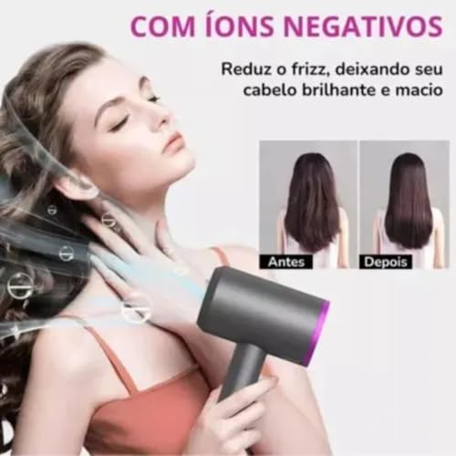 Secador De Cabelo Super Sônico Profissional Hair Dryer