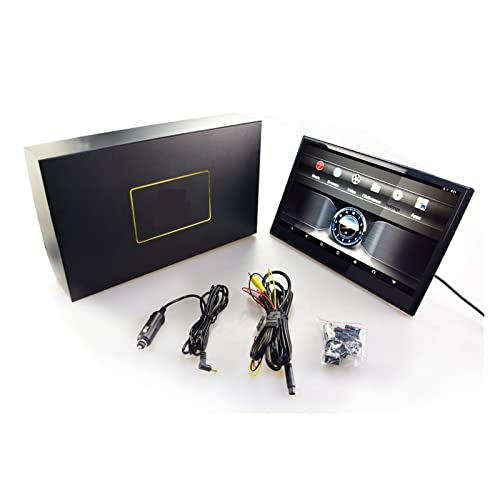 Monitor de reposacabezas para coche, Monitor táctil for reposacabezas de coche de 12,5 pulgadas, PC de mesa HD 1080P, compatible con WIFI/HDMI/USB/TF/BT RAM, compatible con descarga de aplicaciones de
