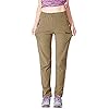Gopune-Womens-Outdoor-Hiking-Pants-Lightweight-Quick-Dry-Water-Resistant-Mountain-Trouser Gopune Women's Outdoor Lightweight Quick Dry Sportswear Water Resistant Hiking Pants with Pockets (Khaki,M)