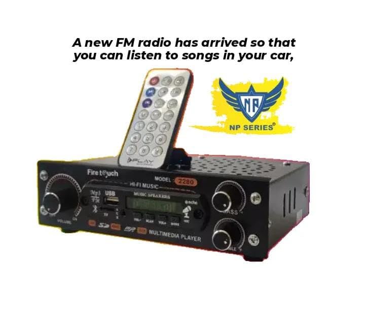 Image of AC /DC FM Radio Multimedia Speaker with Bluetooth, USB, SD Card, Aux FM Radio Perfect Kitchen and Home& Cars(FR012)