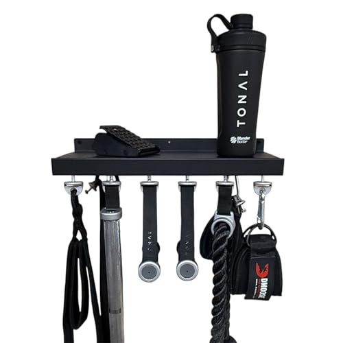 Bendy3D Solutions 17 Accessory Shelf Compatible with Tonal Metal Shelf with 6 T-Lock Mounts and 5 Hooks