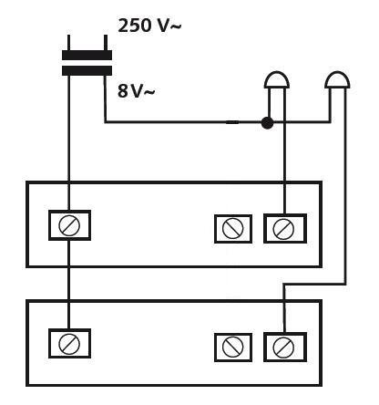 HUBER Aufputz Klingeltaster 2 fach aus Polystyrol - Türklingelknopf mit Namensschild beleuchtet - Haustürklingel Aufputz aus Kunststoff - Klingel Haustür 2 fach