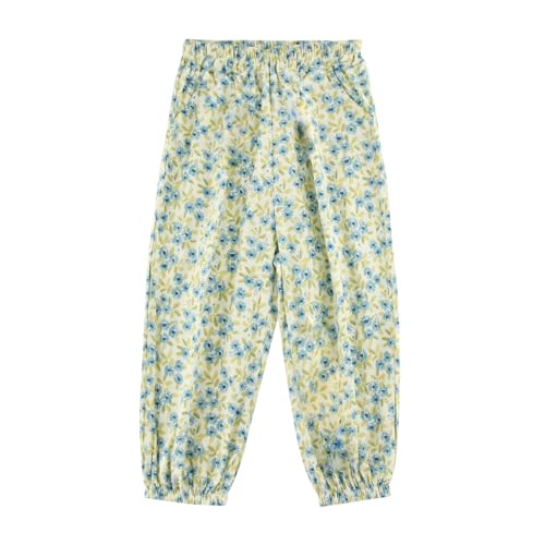 Girls Pants Baggy Cotton Pull Up Kids Harem Pants 2-10Y