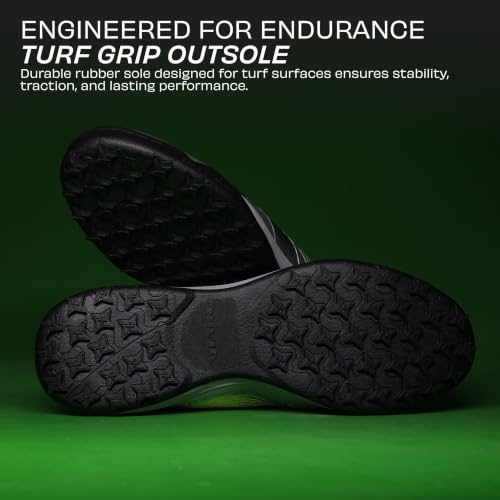 Image of Nivia Ashtang 3.0 Turf Football Shoes for Men & Women, TPU Fusion Upper with 3D Embossed Grip, High-Performance Rubber Outsole for Turf Control & Speed