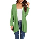 Cocila VêTements De pour Femmes Chaque Occasion Cardigan en Coton Et Lin 'éTé Pardessus Fourrure (Green S) Veste Jeans Veste Cuir Blanche Blouson Only Ski Grande Taille Sport Vestes