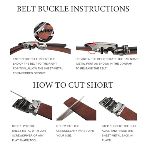 Leather Genuine Belt For Men Grain Automatic Buckle Belt4