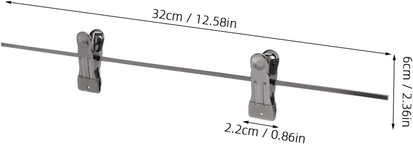 20pcs Space-Saving Metal Clips for Pants and Skirts Hanger Accessories for Jeans and Clothes Versatile Iron Clips for Closet Organization and Storage