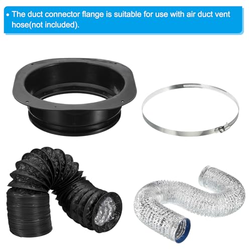 Conduit connecteur bride 8" pour réparer une évacuation de sèche-linge mal fixée