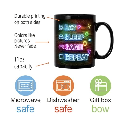 Funny Gaming Mugs, Taza para Videojuegos para Hombres miniatura 2