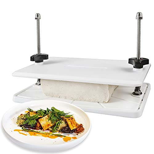 LAIJUHM Tofu Press Adjustable Tofu Presser Drainer - Easily Remove Water from Firm and Extra Firm Tofu. Tofu Dryer, Paneer Press, BPA-free
