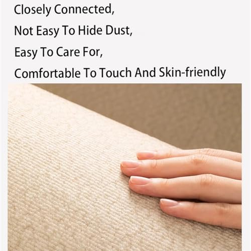 Tapis à rayures beiges pour salon moderne et chaleureux - 5
