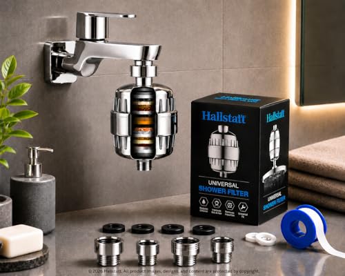 Image of 20 Stage Showerhead Tap Filter for Hard Water Softener Shower Head Taps Filters with Adaptor for Bathroom Kitchen Sink Home -Reduce hair fall, Protects Skin | Remove Chlorine and Harmful Chemicals
