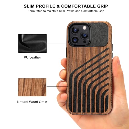 Coque iPhone 13 Pro bois robuste anti-rayures et élégante - 3