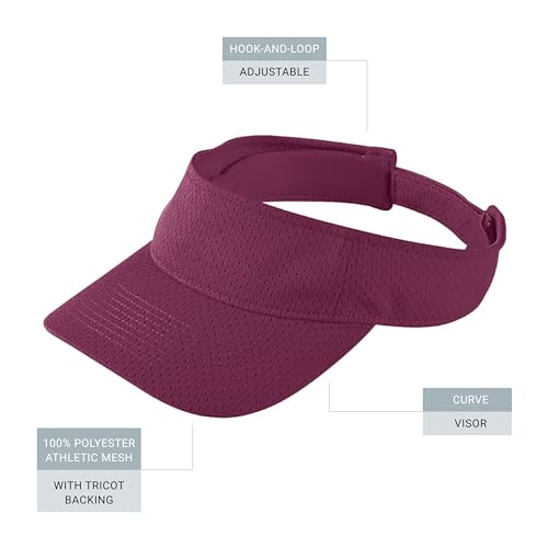 Image of Augusta Sportswear Women's Athletic Mesh Visor - Stylish Sun Hat for Golf, Running, and Outdoor Activities