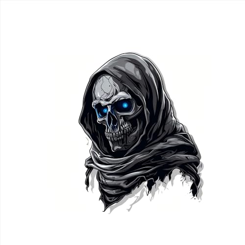 Image of 2Pcs Skull Decals, Halloween 3D Skull Car Decals for Truck Trailer SUV, Any Smooth Surface (B)