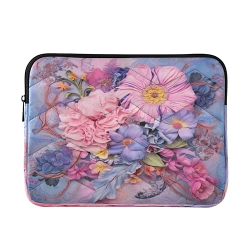 Funda para portátil de 13-14 pulgadas con flores miniatura 1