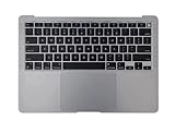 A2337 Keyboard/Top Case Replacement ANSI for 13-inch MacBook Air (M1, 2020) (Space Gray 661-16831)