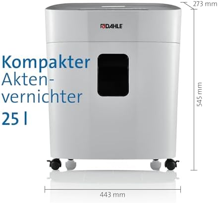 Bild 4 - Dahle PaperSAFE PS 240 Aktenvernichter (10 Blatt, Sicherheitsstufe P4, Partikelschnitt, öl- und wartungsfrei, 25 Liter) grau