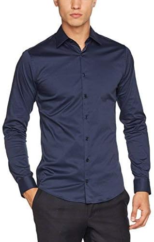 Tiger of Sweden Men's Brodie Shirt Stand-up Collar Casual